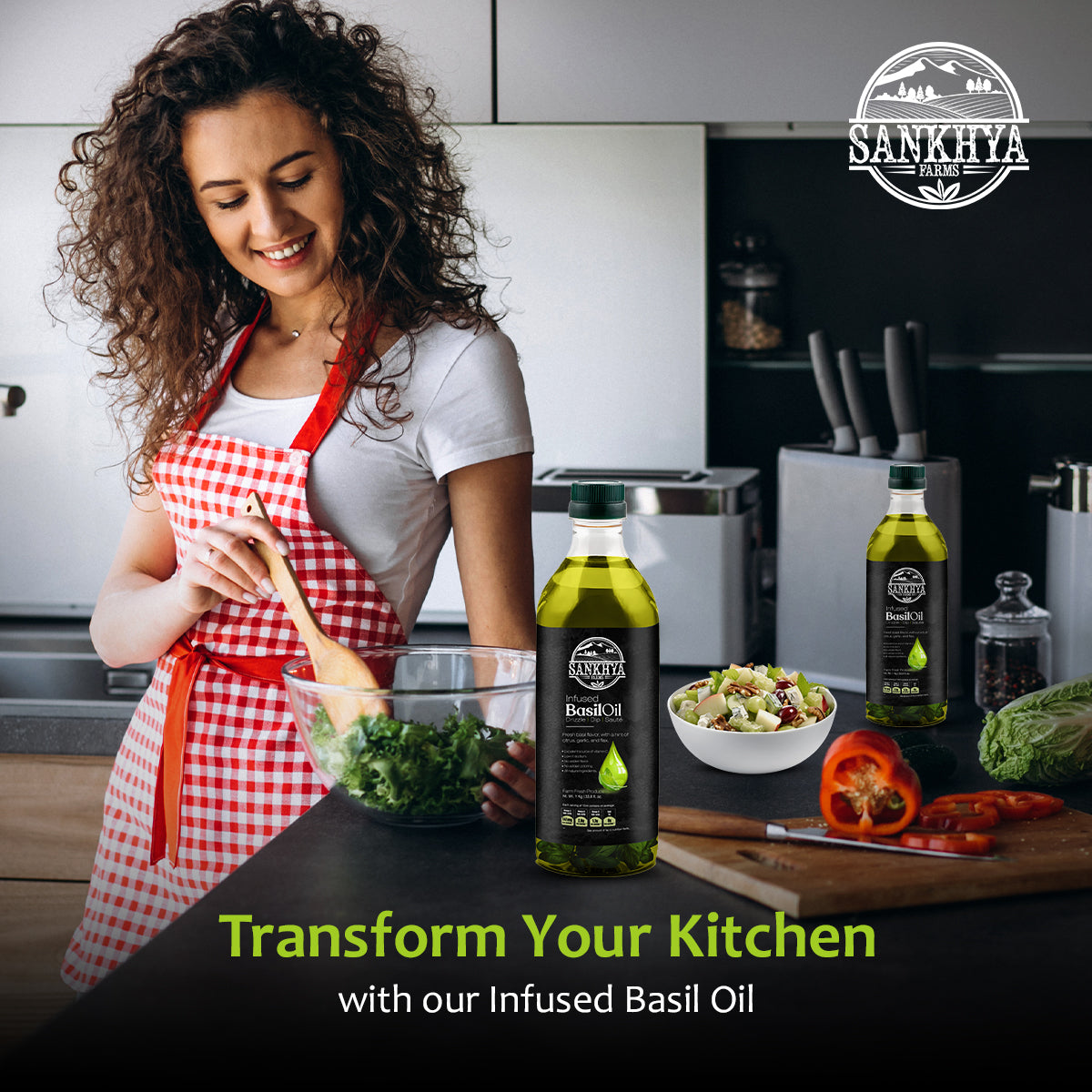 Infused Basil Oil | Finishing Oil | Spread | Sauces | Dips | Curries | Salad Dressing